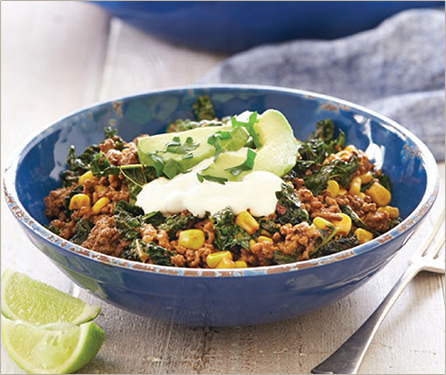 Mexican Beef and Kale