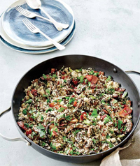 Mushrooms and Bacon with Maple Syrup