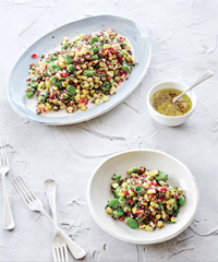 Pomegranate and Broad Bean Salad